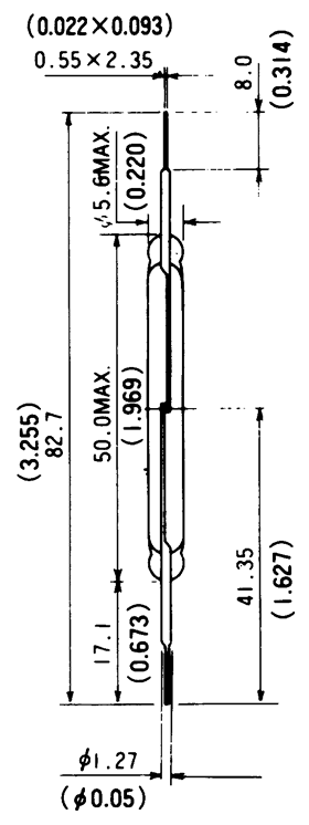 干簧管（磁性開關(guān)/磁簧開關(guān)）HYR-5007尺寸規(guī)格