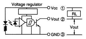 光電傳感器（光學(xué)傳感器）OJ-660531原理電路